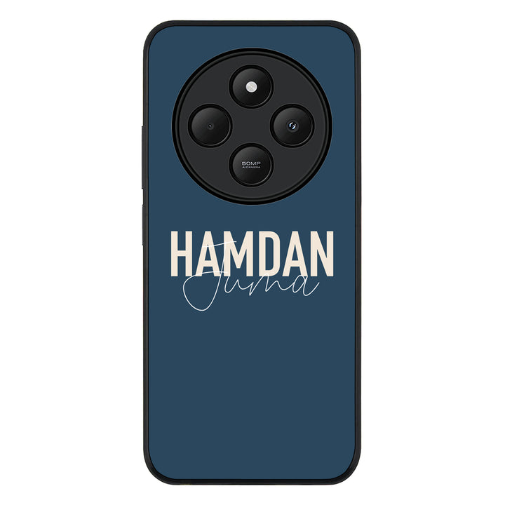 Redmi 14C / 14R / Rugged Black Personalized Name Horizontal, Phone Case - Redmi - Stylizedd.com