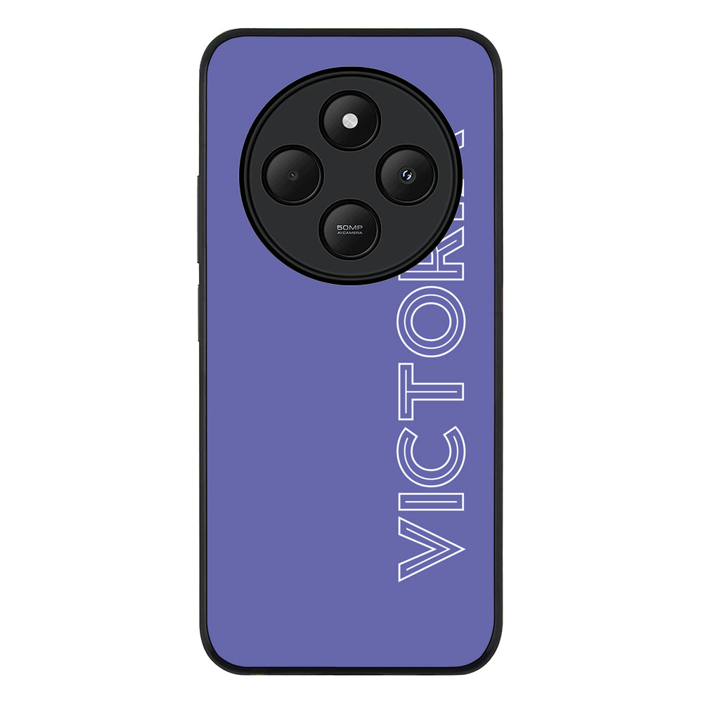 Redmi 14C / 14R / Rugged Black Personalized Name, Custom Phone Case - Redmi - Stylizedd.com
