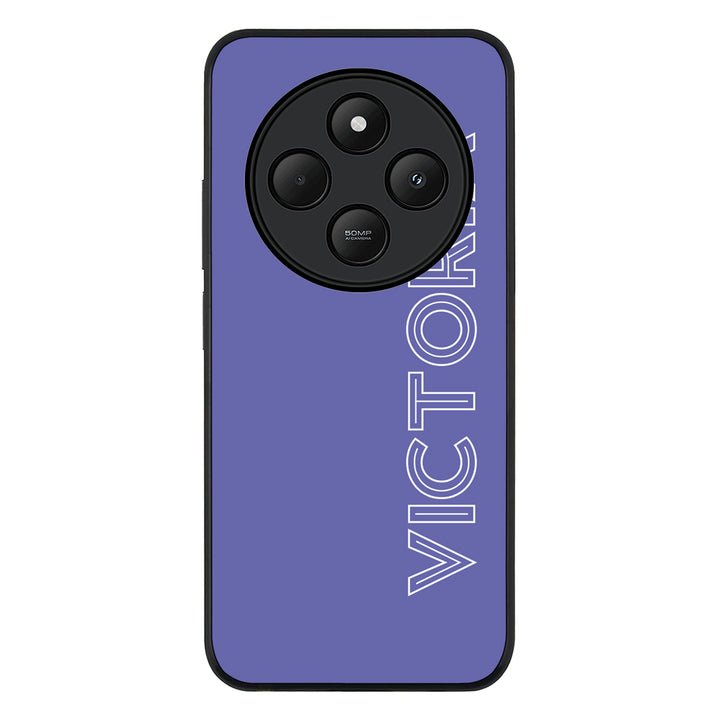 Redmi 14C / 14R / Rugged Black Personalized Name, Custom Phone Case - Redmi - Stylizedd.com