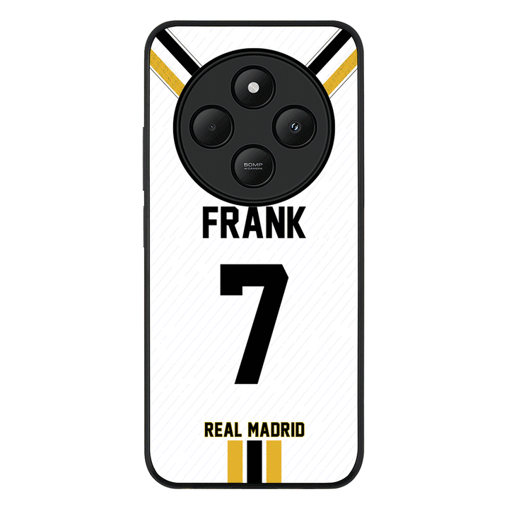 Redmi 14C / 14R / Rugged Black Personalized Football Clubs Jersey Phone Case Custom Name & Number - Redmi - Stylizedd.com
