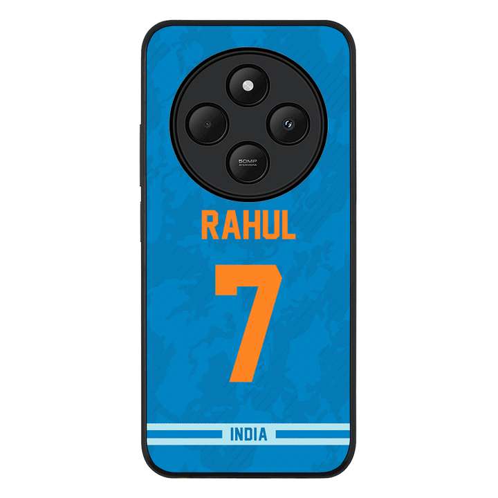 Redmi 14C / 14R / Rugged Black Personalized Cricket Jersey Phone Case Custom Name & Number - Redmi - Stylizedd.com