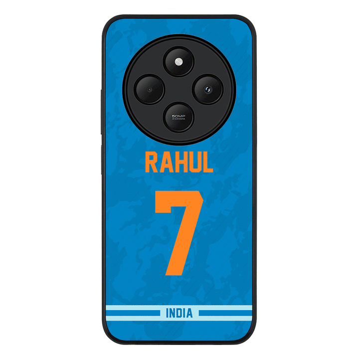 Redmi 14C / 14R / Rugged Black Personalized Cricket Jersey Phone Case Custom Name & Number - Redmi - Stylizedd.com