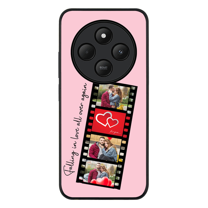 Redmi 14C / 14R / Rugged Black Custom Valentine Photo Film Strips, Phone Case - Redmi - Stylizedd.com