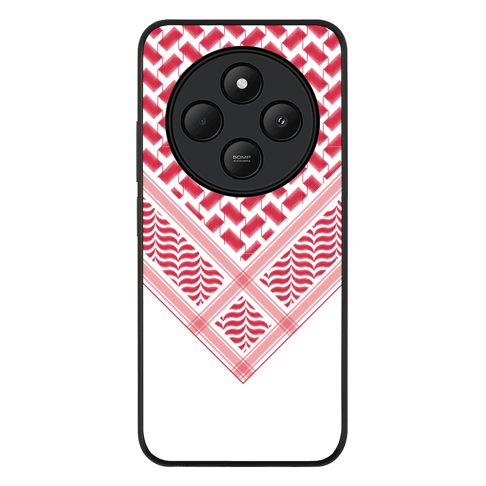 Redmi 14C / 14R / Rugged Black Custom Arab Shemagh, Phone Case - Redmi - Stylizedd.com