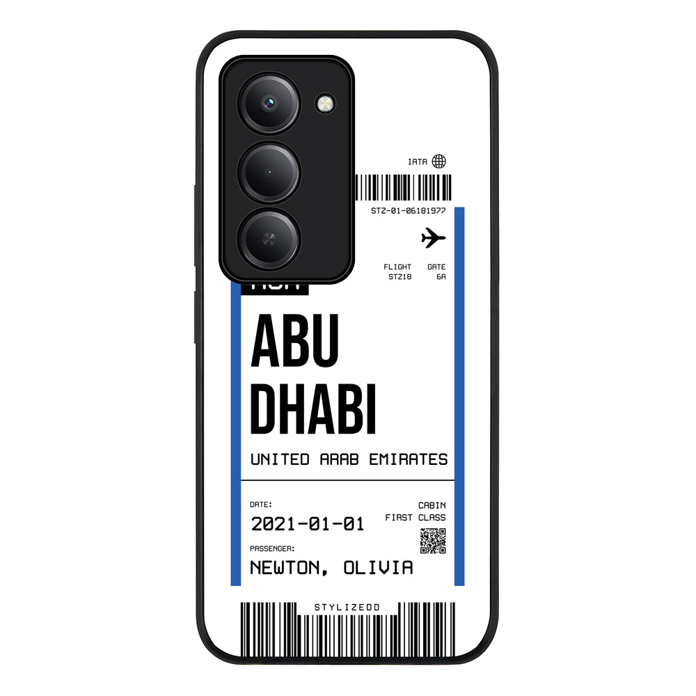 Custom Flight Boarding Pass Ticket Phone Case - Redmi