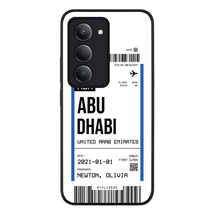 Custom Flight Boarding Pass Ticket Phone Case - Redmi