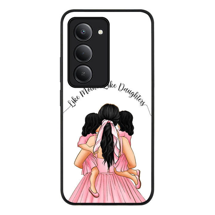 Mother 2 daughters Custom Clipart, Text Phone Case - Redmi
