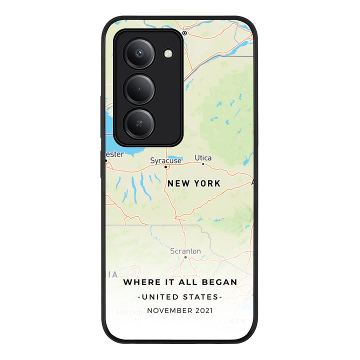 Personalized map, Phone Case - Redmi