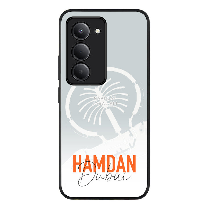 Personalized Location Map & Name, Phone Case - Redmi