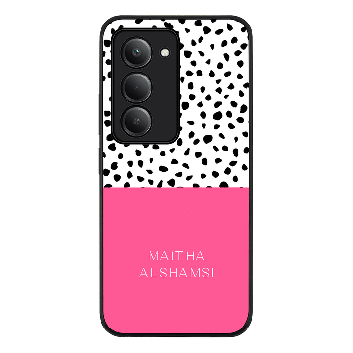 Personalized Text Colorful Spotted Dotted, Phone Case - Redmi