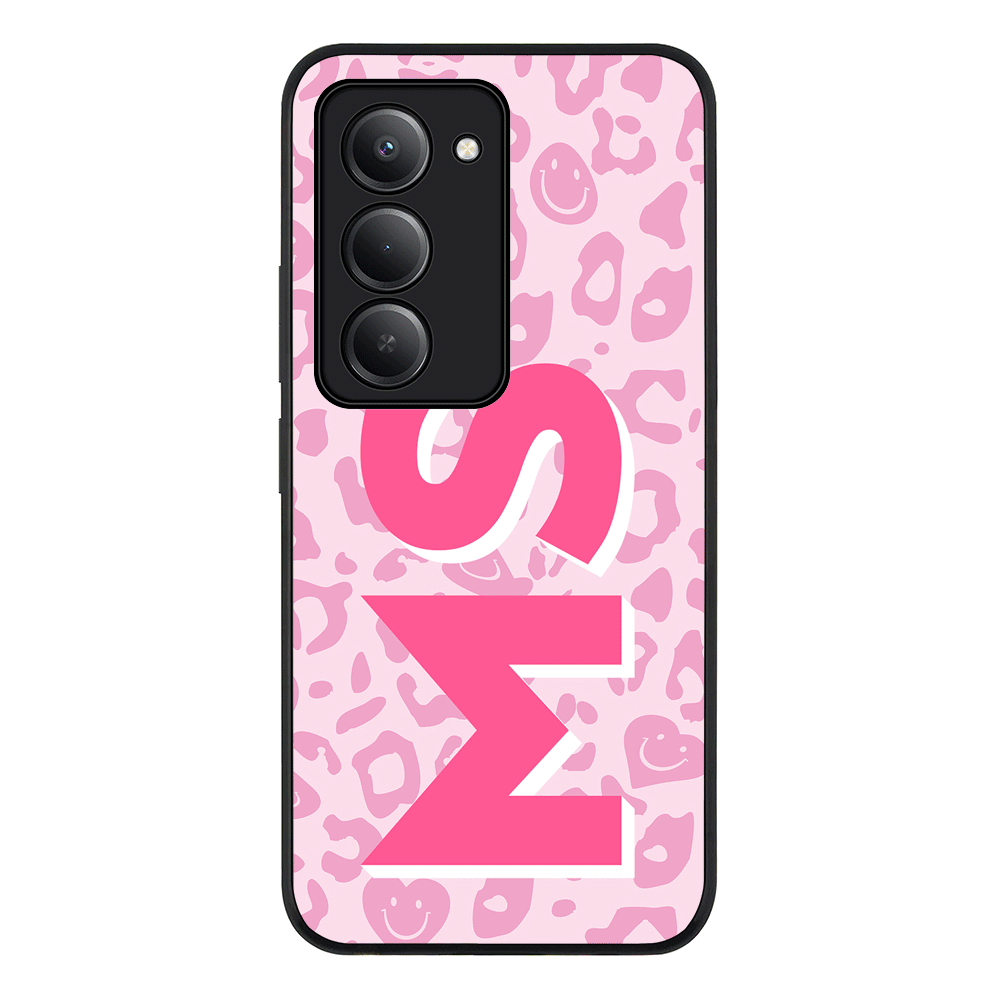 Custom Monogram Initial 3D Shadow Text Seamless Pattern, Phone Case - Redmi