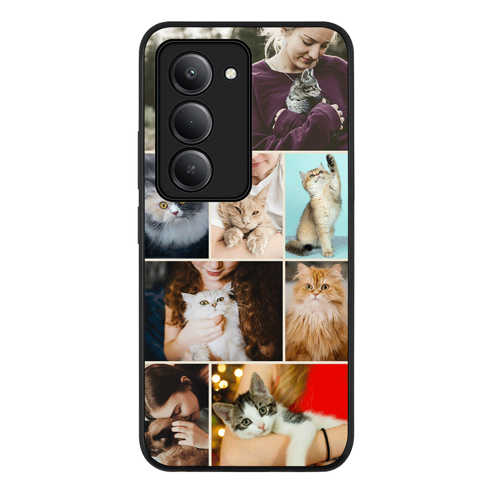 Personalised Photo Collage Grid Pet Cat, Phone Case - Redmi