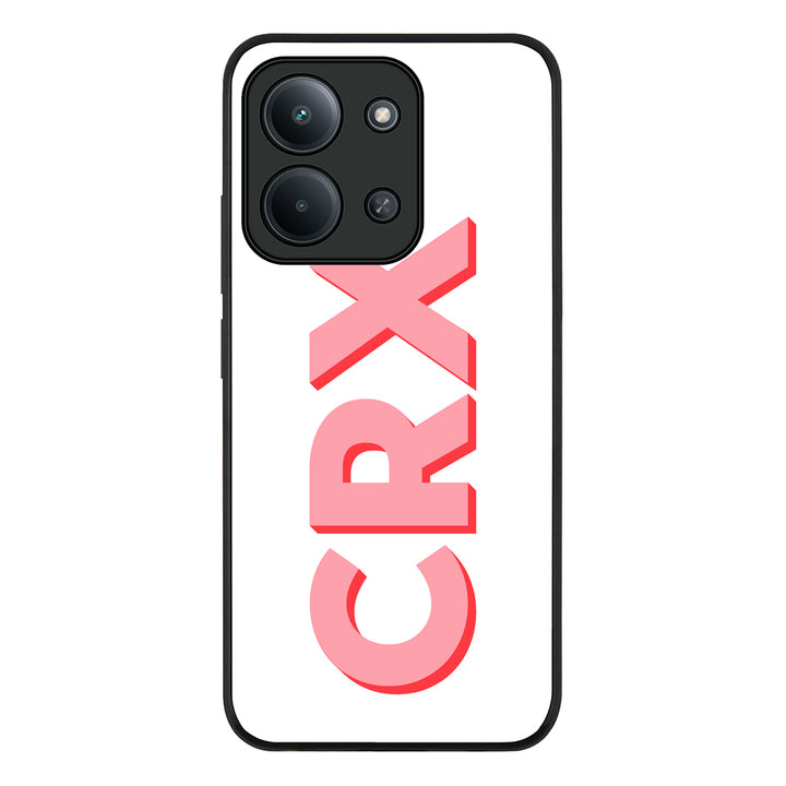 Redmi 15C 4G / Rugged Black Personalized Monogram Initial 3D Shadow Text Phone Case - Redmi - Stylizedd.com