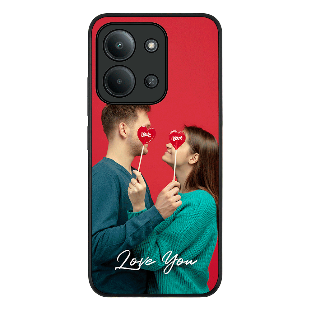 Redmi 15C 4G / Rugged Black Custom Photo Valentine, Phone Case - Redmi - Stylizedd.com