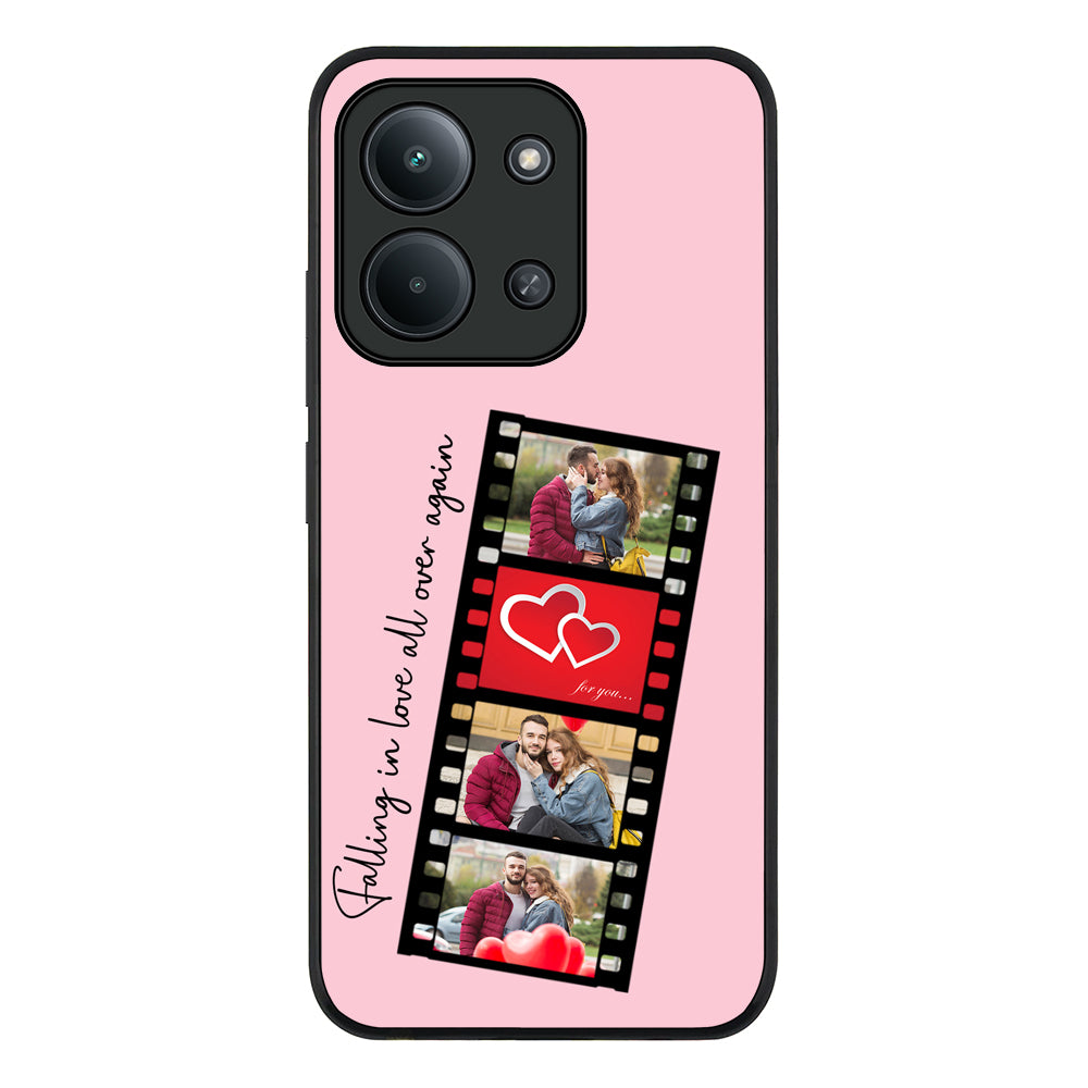 Redmi 15C 4G / Rugged Black Custom Valentine Photo Film Strips, Phone Case - Redmi - Stylizedd.com