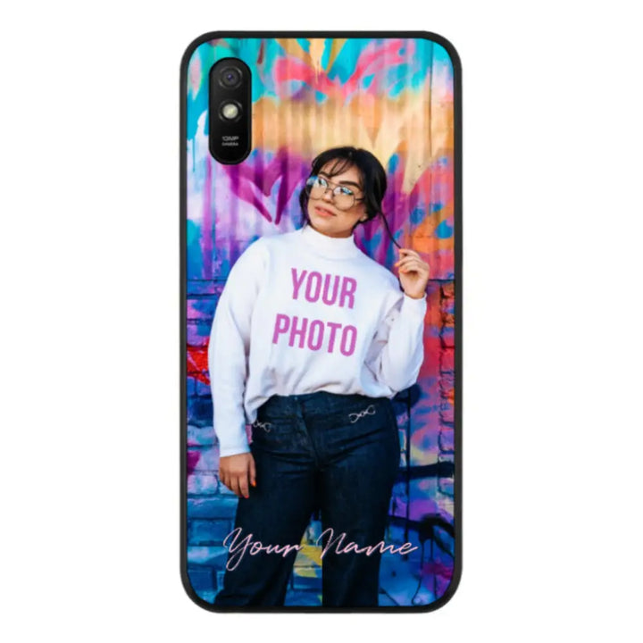 Redmi 9A 4G / Rugged Black Phone Case Custom Photo, My Style Phone Case - Redmi - Stylizedd