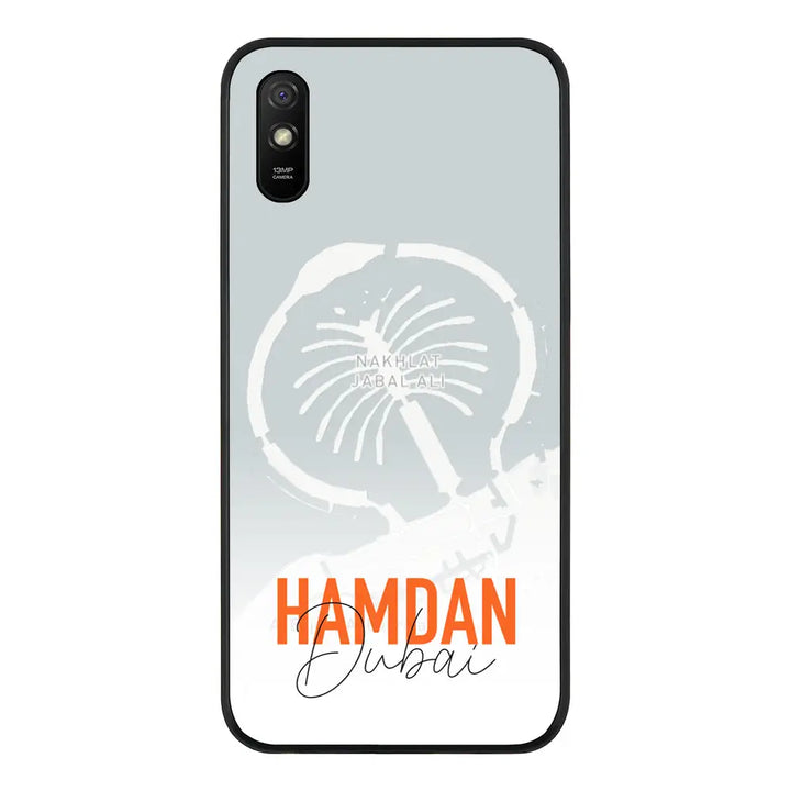 Redmi 9A 4G / Rugged Black Personalized Location Map & Name, Phone Case - Redmi - Stylizedd.com