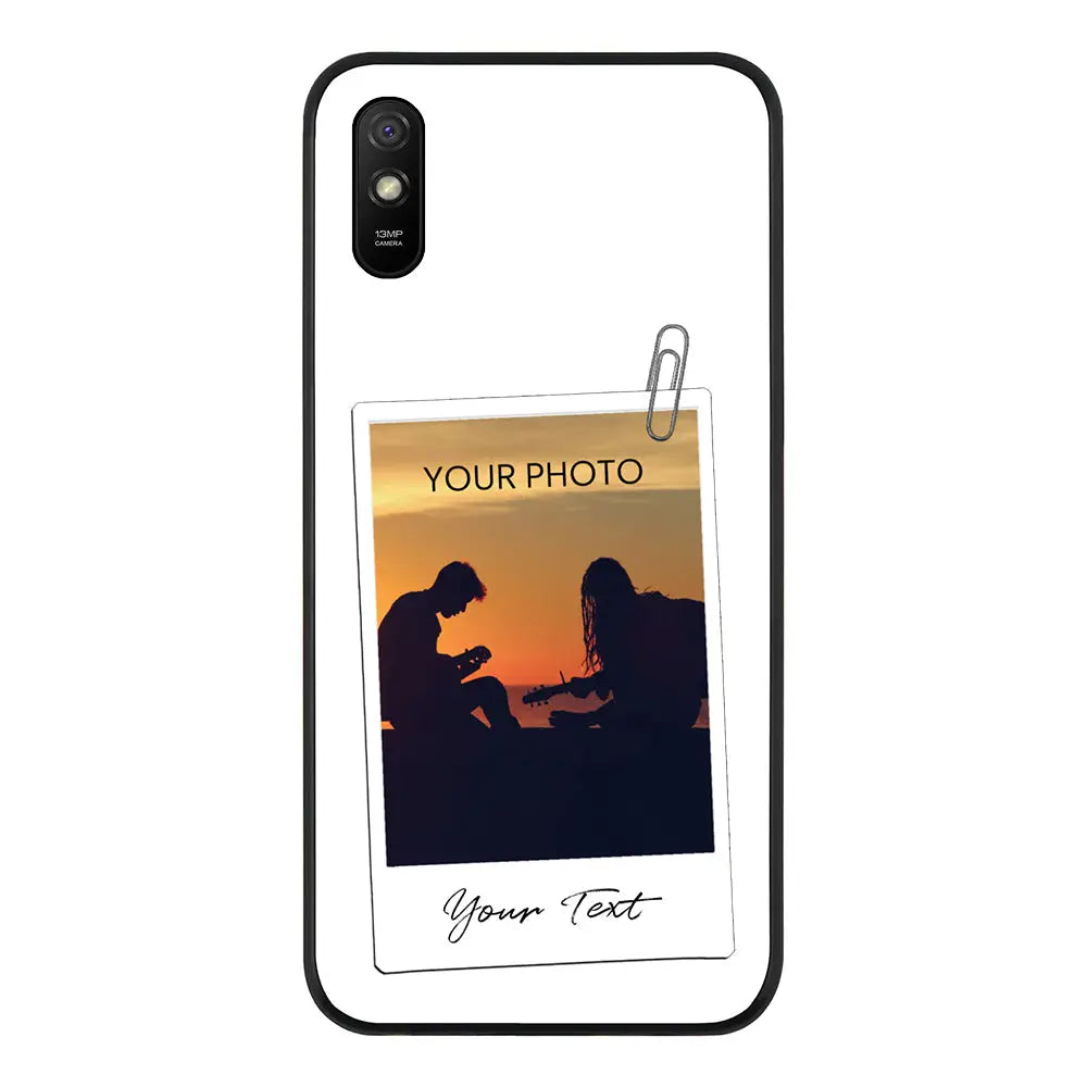 Redmi 9A 4G / Rugged Black Polaroid Photo Phone Case - Redmi - Stylizedd.com