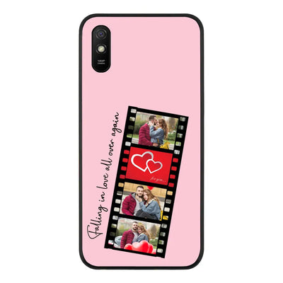Redmi 9A 4G / Rugged Black Custom Valentine Photo Film Strips, Phone Case - Redmi - Stylizedd.com