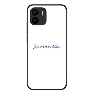 Custom Text My Name Phone Case - Redmi - A1 / Rugged Black - Stylizedd