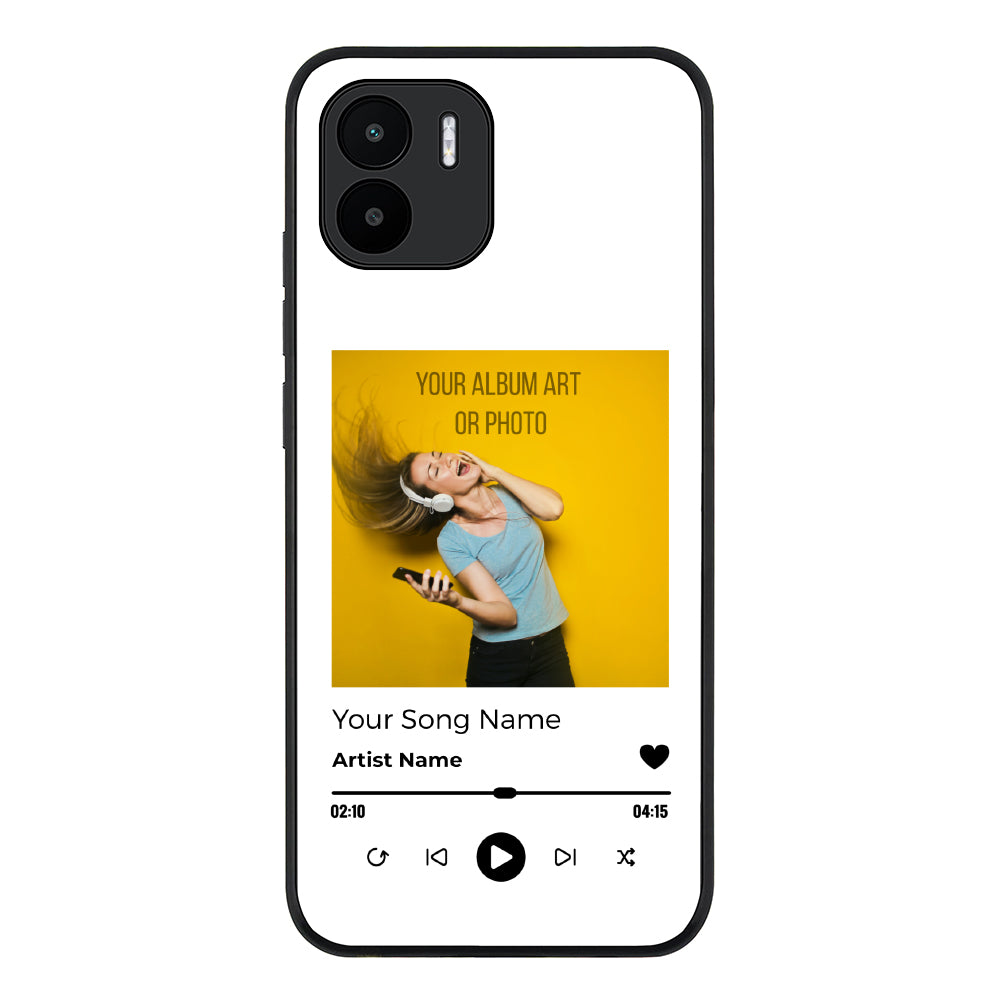 Redmi A1 / Rugged Black Custom Album Art Phone Case - Redmi - Stylizedd.com