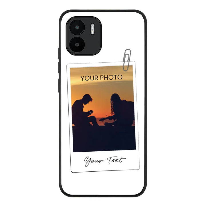 Redmi A1 / Rugged Black Polaroid Photo Phone Case - Redmi - Stylizedd.com