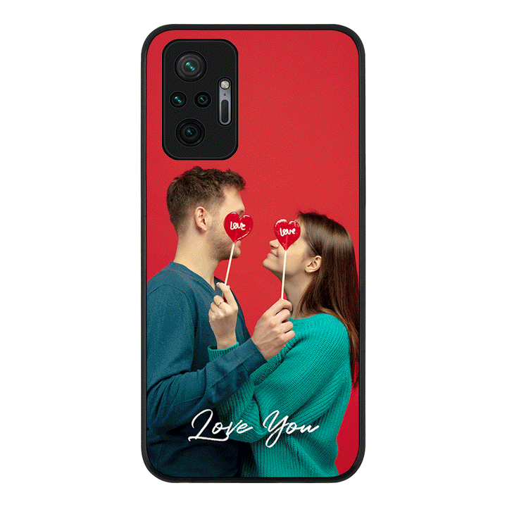 Redmi Note 10 Pro 4G / Rugged Black Custom Photo Valentine, Phone Case - Redmi - Stylizedd.com