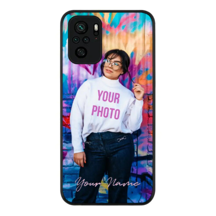 Redmi Note 10S / Redmi Note 10 4G / Rugged Black Phone Case Custom Photo, My Style Phone Case - Redmi - Stylizedd