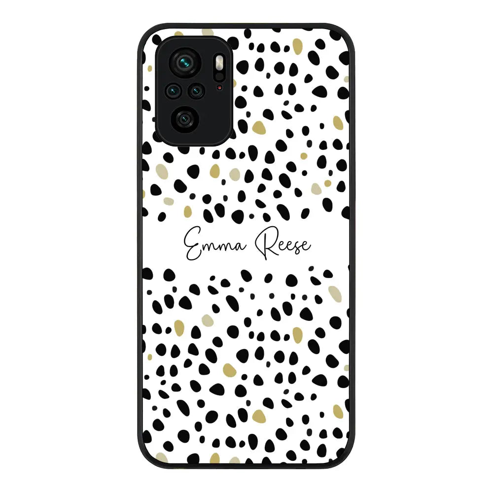 Redmi Note 10S / Redmi Note 10 4G / Rugged Black Pebble Multi Color Custom Text, My Name Phone Case - Redmi - Stylizedd.com