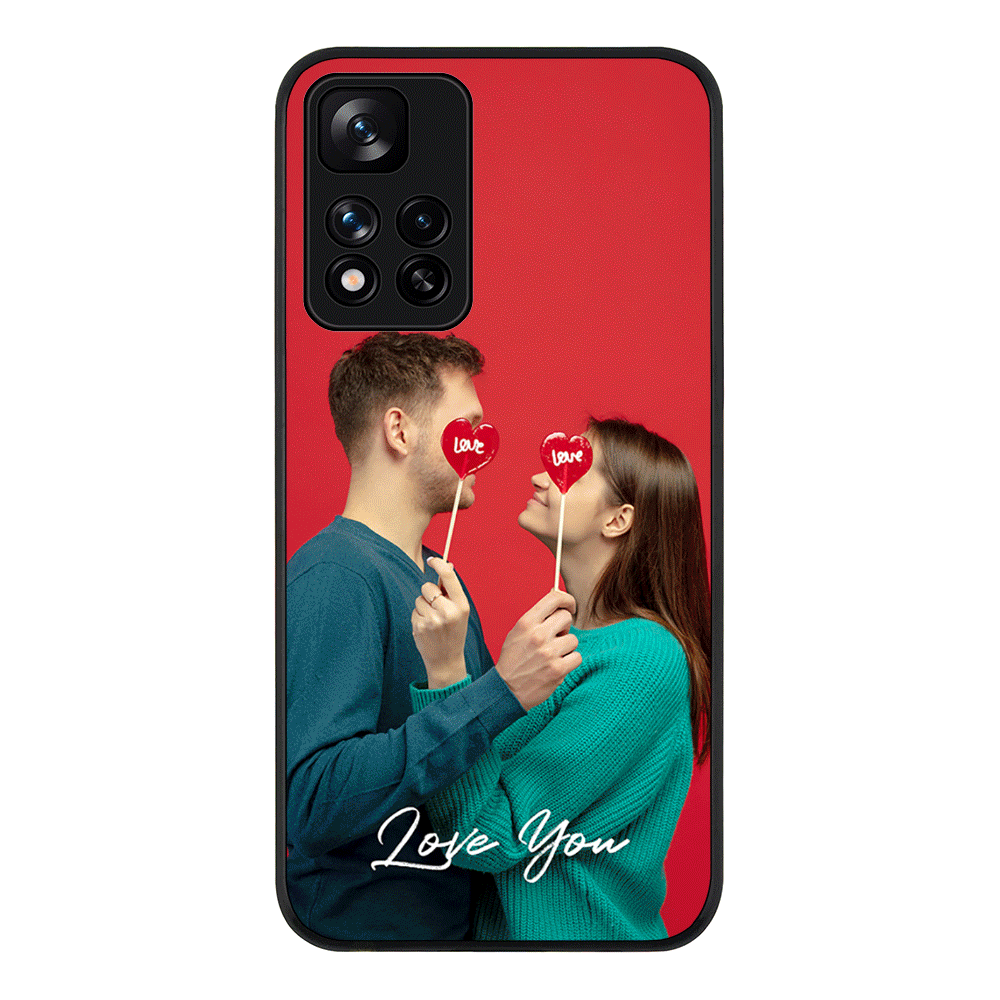 Redmi Note 11 Pro Plus 5G / Rugged Black Custom Photo Valentine, Phone Case - Redmi - Stylizedd.com