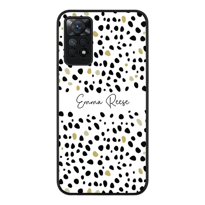 Redmi Note 11 Pro 5G / Rugged Black Pebble Multi Color Custom Text, My Name Phone Case - Redmi - Stylizedd.com