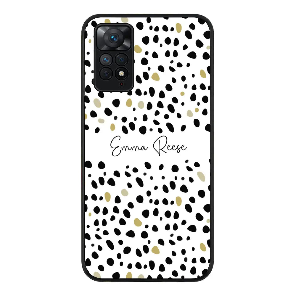 Redmi Note 11 4G / Redmi Note 11S / Rugged Black Pebble Multi Color Custom Text, My Name Phone Case - Redmi - Stylizedd.com