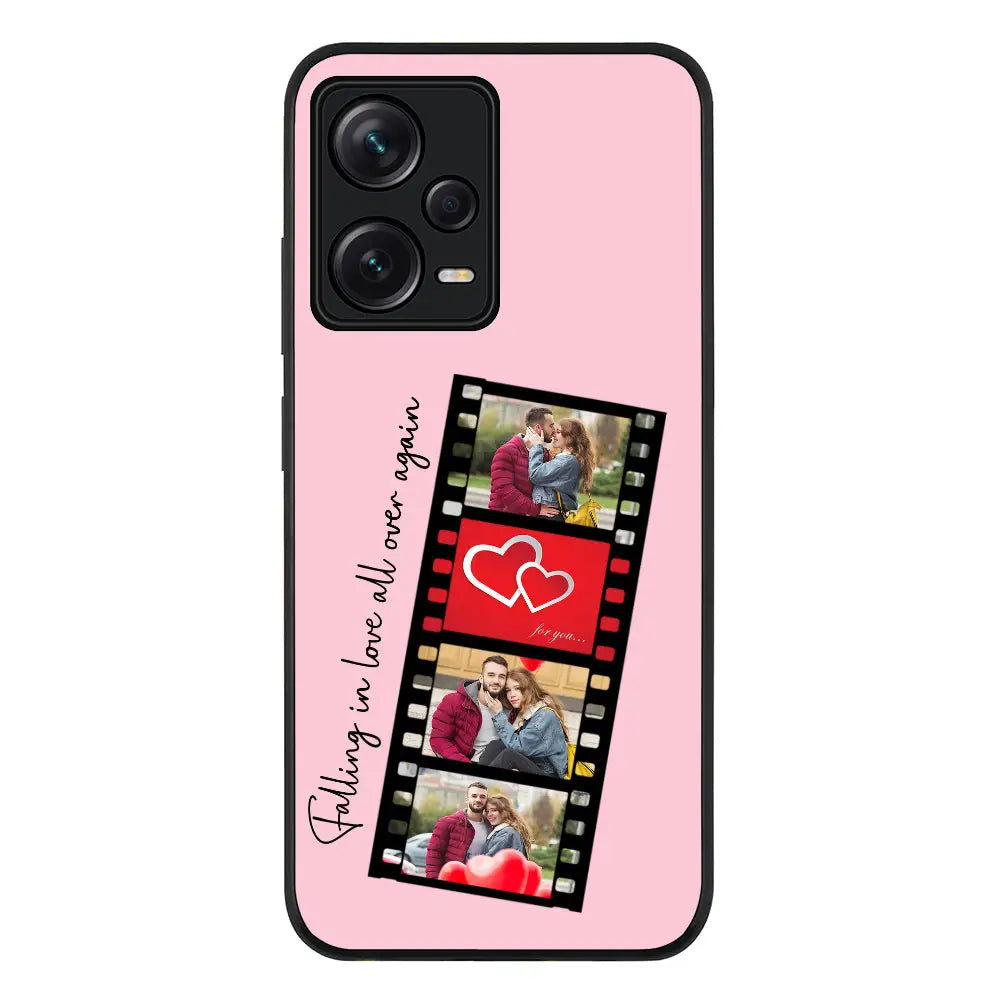 Redmi Note 12 Pro Plus 5G / Rugged Black Custom Valentine Photo Film Strips, Phone Case - Redmi - Stylizedd.com