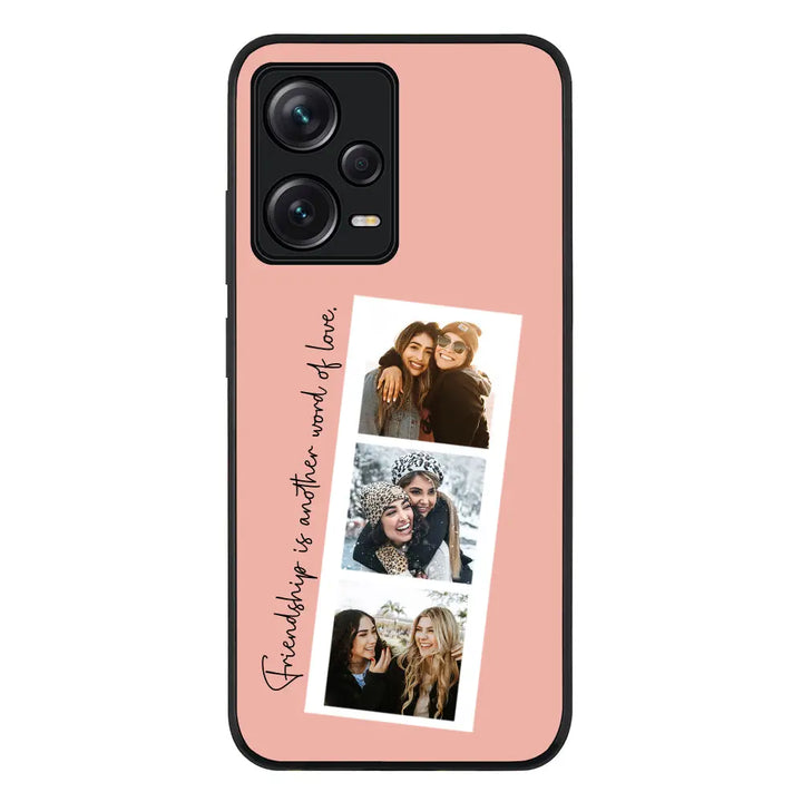 Redmi Note 12 Pro 5G / Rugged Black Custom Photo Strip Polaroid Style, Phone Case - Redmi - Stylizedd.com