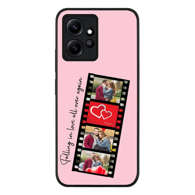 Redmi Note 12 4G / Rugged Black Custom Valentine Photo Film Strips, Phone Case - Redmi - Stylizedd.com