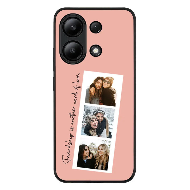 Redmi Note 13 4G / Rugged Black Custom Photo Strip Polaroid Style, Phone Case - Redmi - Stylizedd.com