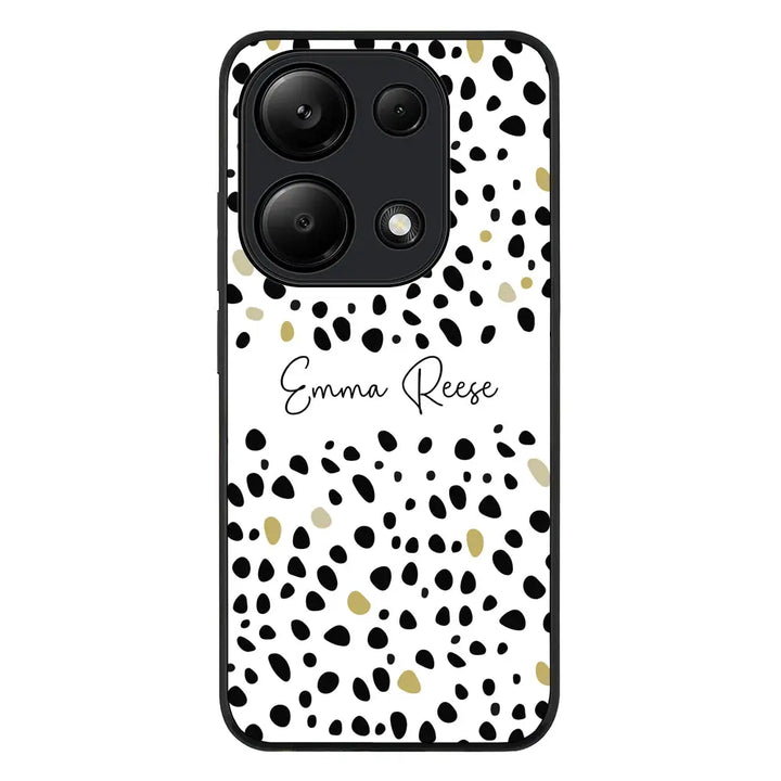 Pebble Multi Color Custom Text My Name Phone Case - Poco - M6 Pro 4G / Rugged Black - Stylizedd