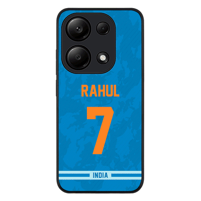 Redmi Note 13 Pro 4G / Rugged Black Personalized Cricket Jersey Phone Case Custom Name & Number - Redmi - Stylizedd.com