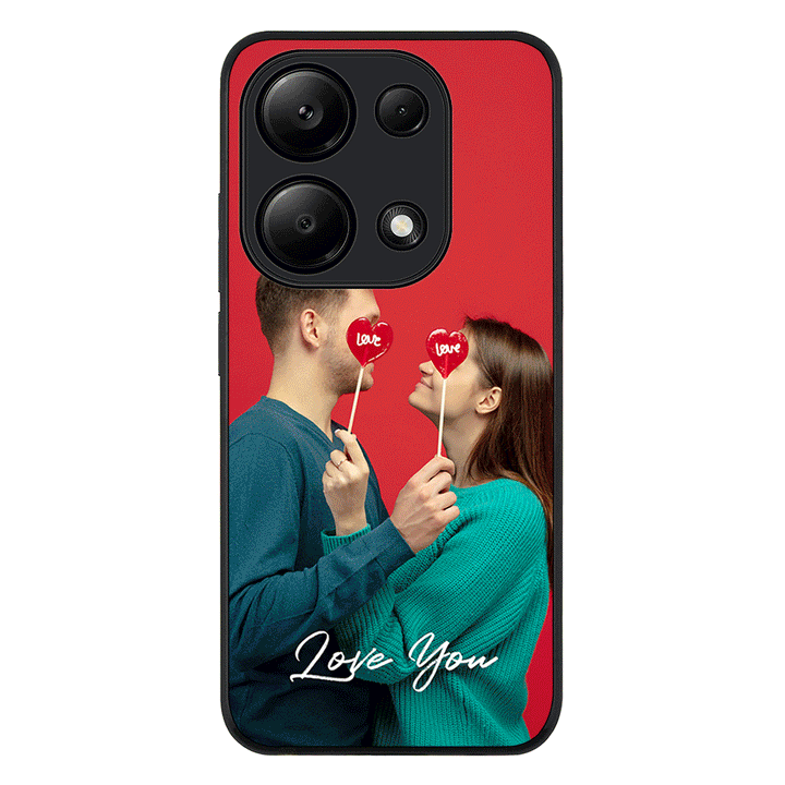 Redmi Note 13 Pro 4G / Rugged Black Custom Photo Valentine, Phone Case - Redmi - Stylizedd.com