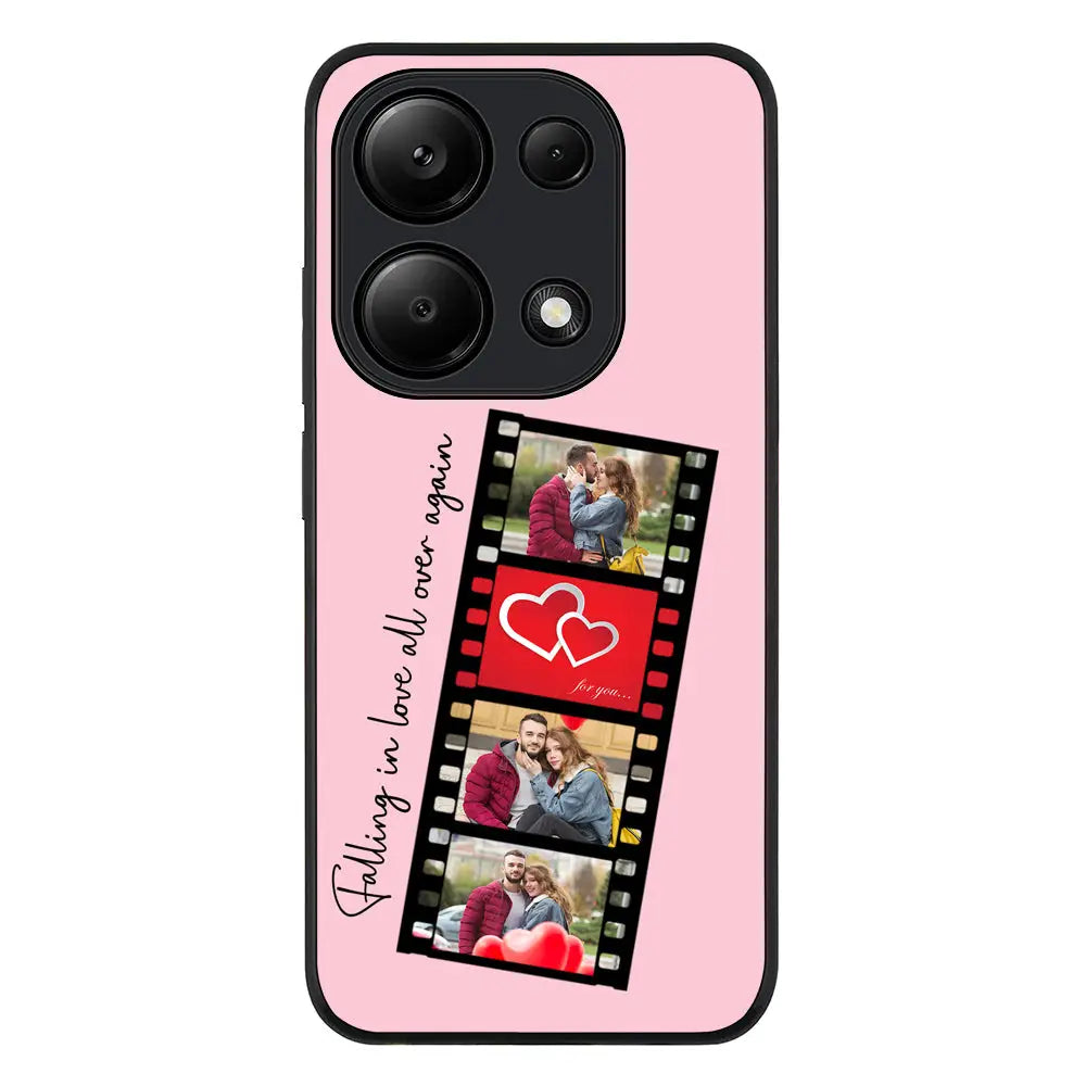 Redmi Note 13 Pro 4G / Rugged Black Custom Valentine Photo Film Strips, Phone Case - Redmi - Stylizedd.com