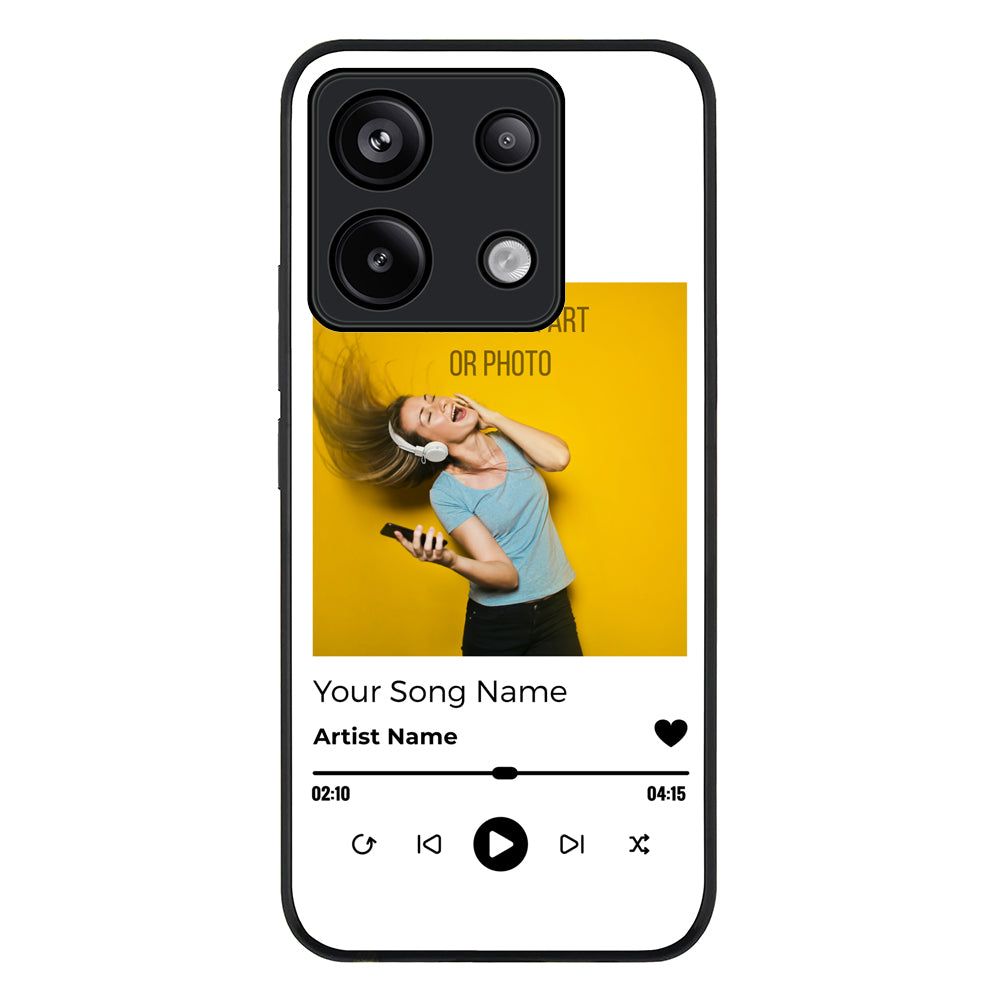 Redmi Note 13 Pro 5G / Rugged Black Custom Album Art Phone Case - Redmi - Stylizedd.com