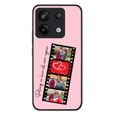 Redmi Note 13 Pro 5G / Rugged Black Custom Valentine Photo Film Strips, Phone Case - Redmi - Stylizedd.com