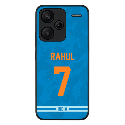 Redmi Note 13 Pro Plus / Rugged Black Personalized Cricket Jersey Phone Case Custom Name & Number - Redmi - Stylizedd.com