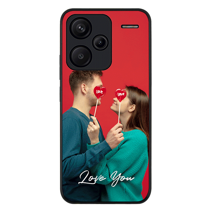 Redmi Note 13 Pro Plus / Rugged Black Custom Photo Valentine, Phone Case - Redmi - Stylizedd.com