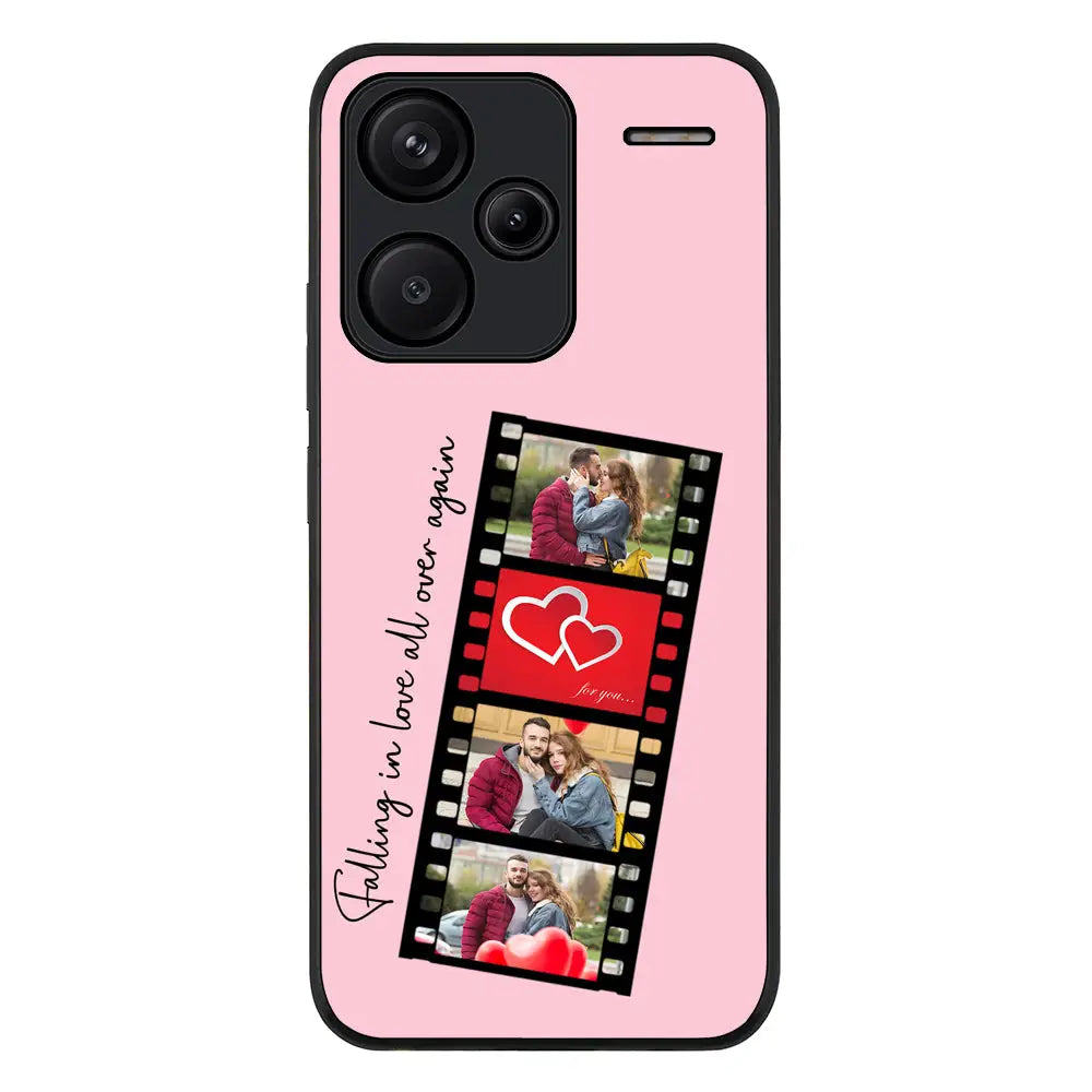 Redmi Note 13 Pro Plus / Rugged Black Custom Valentine Photo Film Strips, Phone Case - Redmi - Stylizedd.com