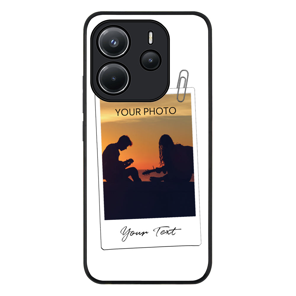 Redmi Note 14 4G / Rugged Black Polaroid Photo Phone Case - Redmi - Stylizedd.com