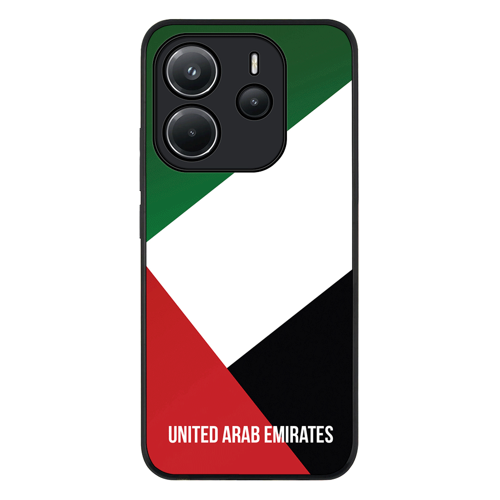 Redmi Note 14 4G / Rugged Black Personalized UAE United Arab Emirates, Phone Case - Redmi - Stylizedd.com