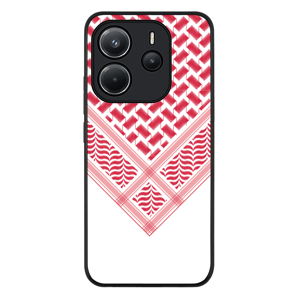 Redmi Note 14 4G / Rugged Black Custom Arab Shemagh, Phone Case - Redmi - Stylizedd.com