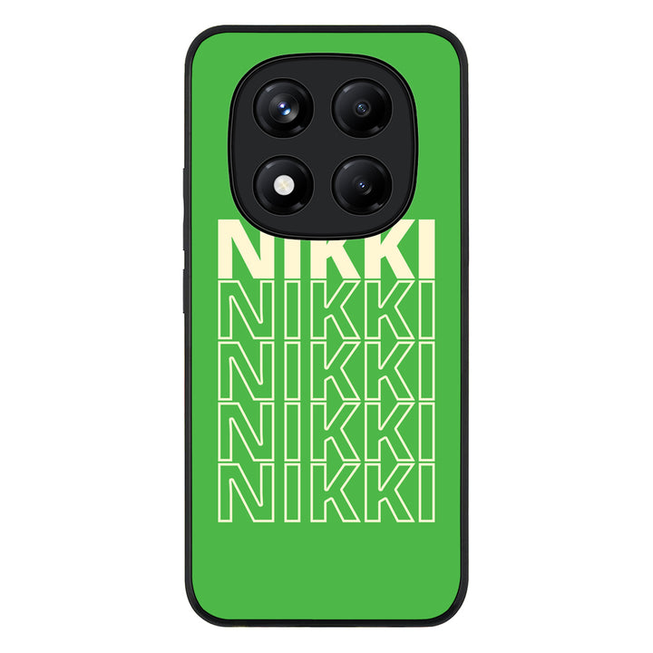Redmi Note 14 Pro 4G / Rugged Black Repeated Monogram Phone Case - Redmi - Stylizedd.com