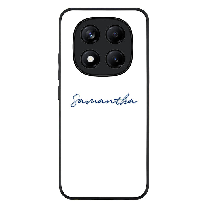 Redmi Note 14 Pro 4G / Rugged Black Custom Text, My Name Phone Case - Redmi - Stylizedd.com